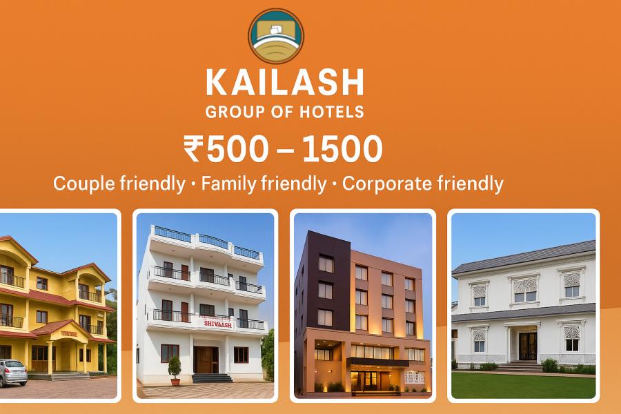 Budget Hotel at Cheap Price in Jaipur – Kailash Group (₹500–₹1500)